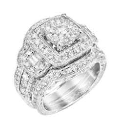 14k White Gold 2 1/6ct TDW White Diamond Ring (G, SI1-SI2)