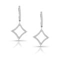 14k White Gold 1/2ct TDW Diamond Hoop Earrings (H-I, I1-I2)