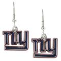 Silvertone New York Giants Dangle Earrings