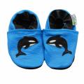 Orca Whale Soft Sole Leather Baby Shoes