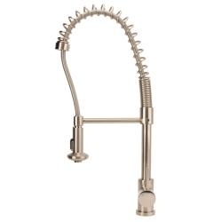 Fontaine Tall Commercial Spring Brushed Nickel Faucet 