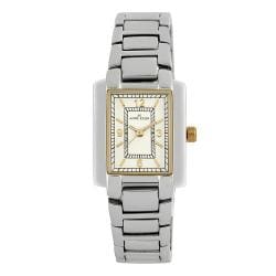Anne Klein Silvertone Metal Bracelet Watch w/ Goldtone Accents