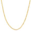 14k Rose Gold 18-inch Fancy Figaro Link Chain