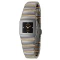 Rado Women's 'Sintra' Ceramic/ 18K Yellow Gold Quartz Diamond Watch