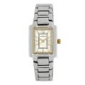 Anne Klein Silvertone Metal Bracelet Watch w/ Goldtone Accents