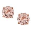 D'Yach 14k Rose Gold Morganite Stud Earrings