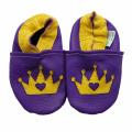Gold Crown Soft Sole Leather Baby Shoes
