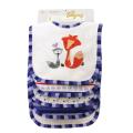 Piccolo Bambino Blue Cotton Bibs (Set of 5)