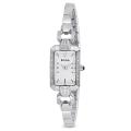 Bulova Women's Stainless Steel Diamond Accent Rectangular Watch