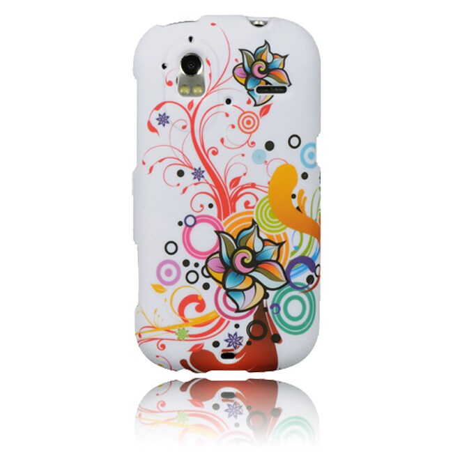 Luxmo Autumn Flower Rubber Coated Case for HTC Amaze 4G
