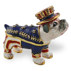 Objet d'art 'Sparky' USA Bulldog Trinket Box
