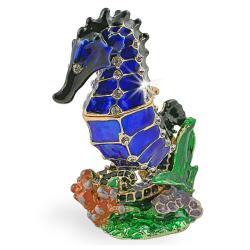 Objet d'art 'Giddiup' The Sea Horse Trinket Box