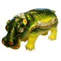 Objet d'art 'Hip Hop' The Friendly Hippo Trinket Box