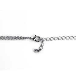 Toscana Collection Silvertone Open-Circle Necklace and Earring Set
