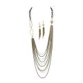 Goldtone Necklace and Earring Set