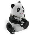 Objet d'art 'Beautiful Orchid' The Panda Bear Trinket Box