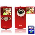 SVP Red High Definiton Digital Camcorder and 8GB SD Card
