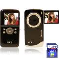 SVP Black High Definiton Digital Camcorder and 16GB SD Card