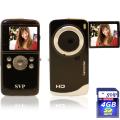 SVP HDV1120 Black High Definiton Digital Camcorder and 4GB SD Card
