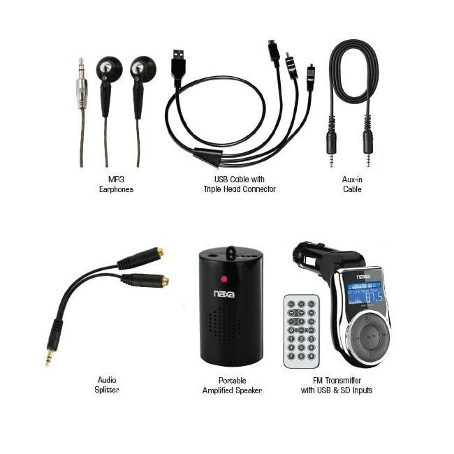 Naxa NA-3009 9-in-1 Premium Accessory Kit for iPod iPhone MP3/MP4 Players & Mobile Devices