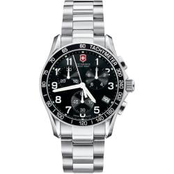 Swiss Army Men's Chrono Classic Black Dial/ Stainless Steel Watch 