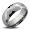 Tungsten Carbide Multi-facet Honey Comb Design Ring