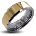 Men's Tungsten Carbide Gold-plated Ring (8 mm)