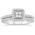 10k White Gold 1/3ct TDW White Diamond Bridal Ring Set (I-J, I1-I2)