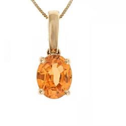 Dyach 14k Yellow Gold Spessartite Necklace