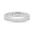 14k White Gold 3/4ct TDW Princess-cut Diamond Wedding Band (I-J, I2-I3)