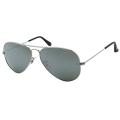 Ray-Ban Women's Shiny Silver Aviator Sunglasses
