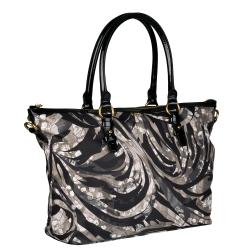 Emilio Pucci Gray/ Multicolored Shoulder Bag