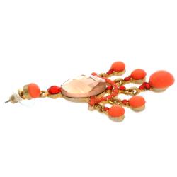 NEXTE Jewelry Coral Orange Color Dangle Earrings