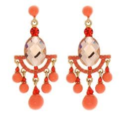 NEXTE Jewelry Coral Orange Color Dangle Earrings