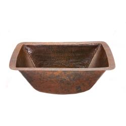 Rectangle Copper Prep Sink 