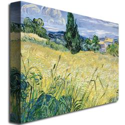 Vincent van Gogh 'Landscape with Green Corn, 1889' Canvas