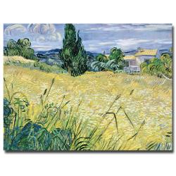 Vincent van Gogh 'Landscape with Green Corn, 1889' Canvas