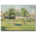 Camille Pissarro 'Woman in the Meadow at Eragny 1887' Art