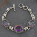 Sterling Silver Mystic Topaz 'Cawi' Bracelet (Indonesia)