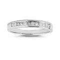 14k White Gold 1/3ct TDW Princess-cut Diamond Wedding Band (I-J, I2-I3)