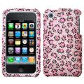 My Bat iPhone 3G/ 3GS Pink Leopard Rhinestone Case