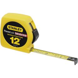 Stanley Powerlock Contractor Grade Decimal/Fraction Tape Measurer