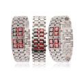 Men's Stainless Steel Lava LED Digital Bracelet Watch