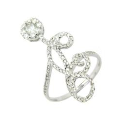 D'sire 14k White Gold 5/8ct TDW Diamond Ring (G-H, VS1-VS2)