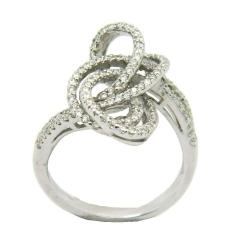 D'sire 18k White Gold 1/2ct TDW Diamond Fashion Ring (G-H, VS1-VS2)