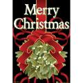Jeremiah Junction Merry Christmas Mistletoe Garden Flag