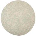 Handmade Bliss Beige/ Blue New Zealand Wool Rug (6' Round)