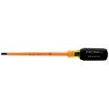 Klein Tools 6-inch Slotted Insulated Cabinet Tip Cushion-Grip Screwdriver