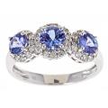 Dyach 14k Gold Tanzanite and 1/3ct TDW Diamond Ring (G-H, I1-I2)
