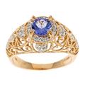 Dyach 14k Gold Tanzanite and 1/5ct TDW Diamond Ring (G-H, I1-I2)
